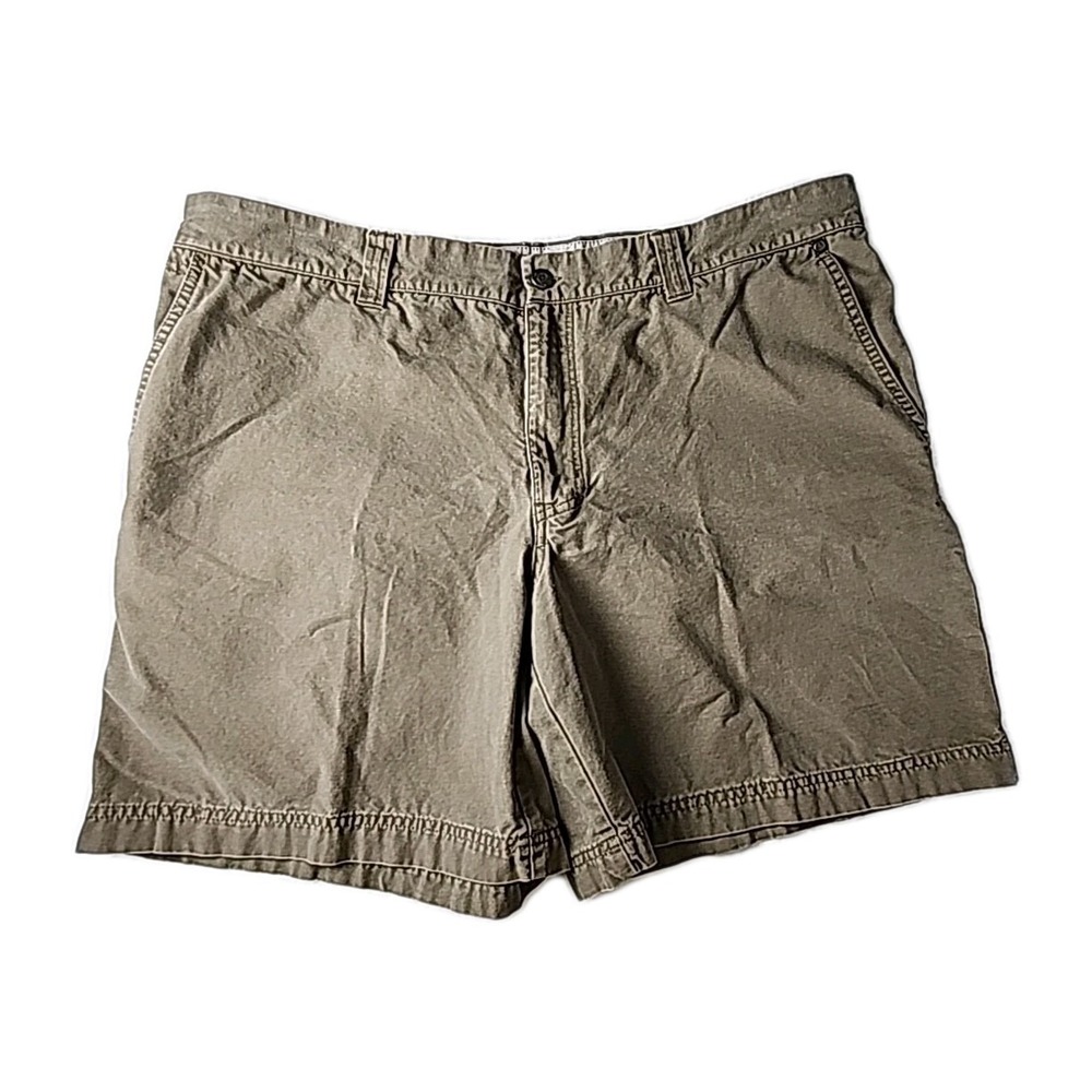 Lot 2 Columbia Men's 40W/8L Cargo‎ Shorts Khaki & Stone Outdoor Hiking Classic - Picture 6 of 15